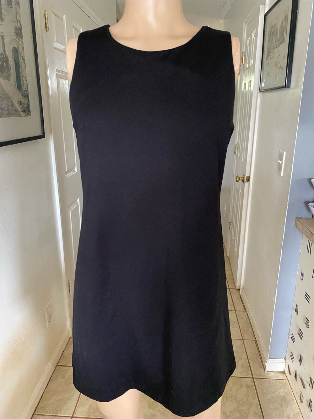 Jude Connally Sleeveless Black Shift Dress